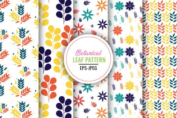 Download Seamless Botanical Leaf Pattern - Premium Resources