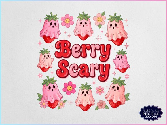 Download Berry Scary Summer Strawberry Ghost PNG - Berry Collection