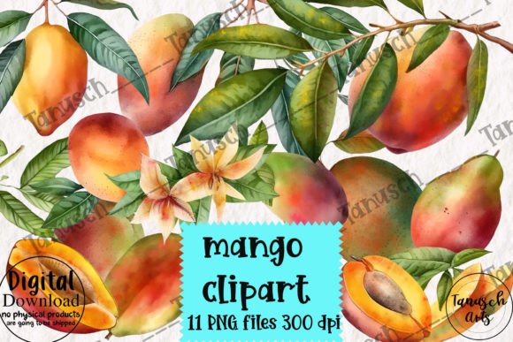 Download Watercolor Mango Clipart - Mango Collection