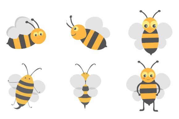 Download Cartoon Bee Set - Cartoon bee Collection