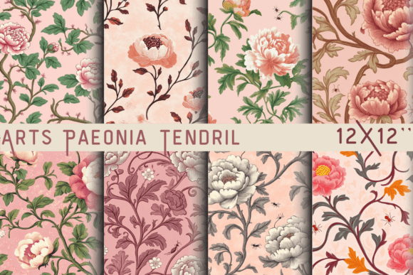 Download Arts Paeonia Tendril Ornamental - Premium Bundle