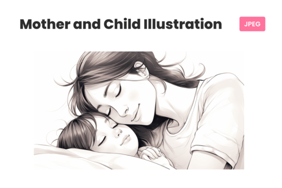 Download Mother's Day Drawing | Mom Love &amp; Care - Premium Bundle
