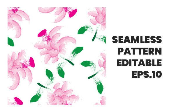 Download Vector Flowers Seamless Pattern Design - Premium Resources