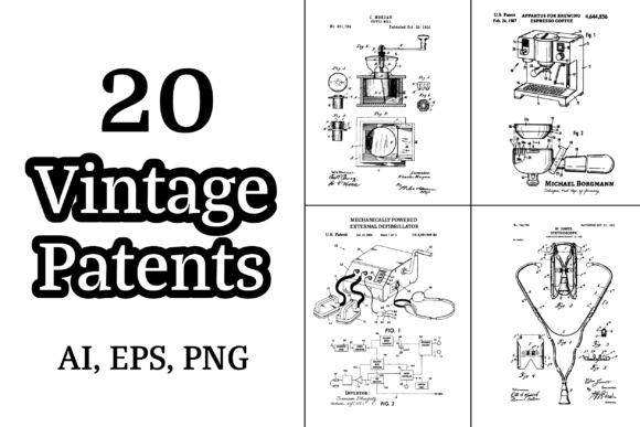 Download Vintage Patents for Print on Demand - Print on demand Collection